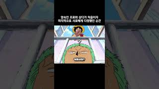 앙숙인 조로와 상디가 처음이자 마지막으로 서로에게 다정했던 순간 #원피스