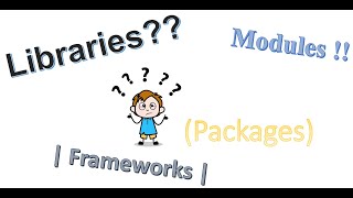 Modules | Packages | Libraries | Frameworks Explained with Example