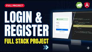 Build Login & Registration System with Spring Boot + Angular | Full Stack Project [2026]