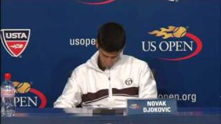 2010 US Open Press Conferences: Novak Djokovic (Semifinals)