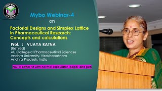 Mybo Webinar-4 on Factorial and Simplex Lattice Designs