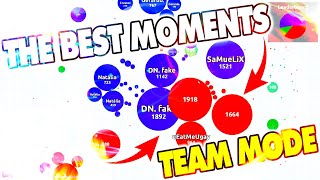 AGAR.IO - THE BEST MOMENTS OF TEAM MODE #DN.🖤