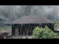 heavy rainfall sounds thunderstorm relaxation for perfect sleep