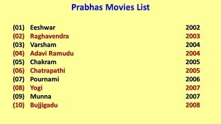 Prabhas Movies List