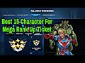 Top 15 Best Characters For Mega Rank Up Ticket - Marvel Future Fight