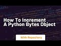 How to increment a python bytes object