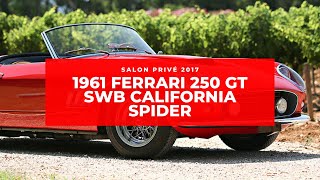 1961 Ferrari 250 GT SWB California Spider walk around at Salon Privé  2017