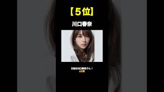 今年最も勢いがある若手女優ランキングTOP7