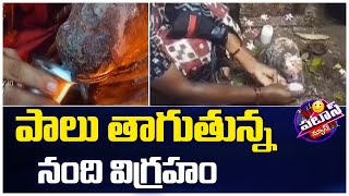 Nizamabad | Viral Video | patas News | పాలు తాగుతున్న నంది విగ్రహం | 10TV