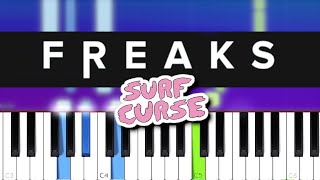 Surf Curse - Freaks (Piano tutorial)