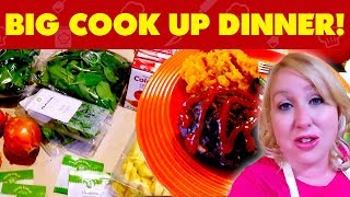 LARGE FAMILY HELLO FRESH BIG COOK UP DINNER!