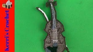 Crochet Violin Tutorial – Crochet Applique Tutorial