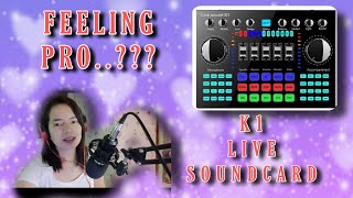 K1 LIVE SOUNDCARD UNBOXING AND TESTING.PAANO GAMITIN ANG K1 LIVE SOUNDCARD.RECORDING AND LIVESTREAM