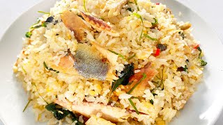 How to make Mackerel Fried Rice? Easy recipe with good taste | ข้าวผัดปลาทู|បាយឆាត្រីកាម៉ុង ងាយៗ