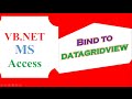 VB.NET Access Database Ep.08 : DataGridView : Bind data, Set Selecetd Items To TextBoxes