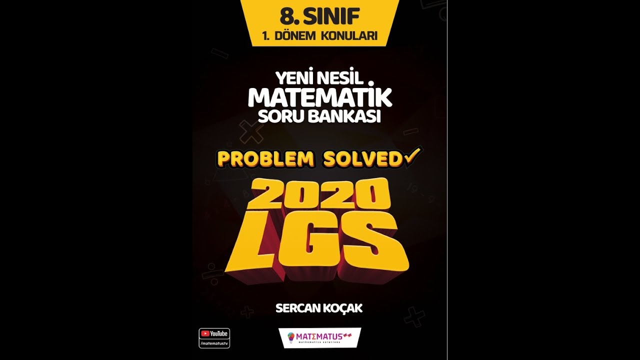 MATEMATUS++ 2020 LGS PROBLEM SOLVED MATEMATİK SORU BANKASI ÇÖZÜMLERİ ...