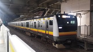 南武線E233系8000番台都ﾅﾊN-27編成各駅停車立川行きが武蔵溝の口駅出発