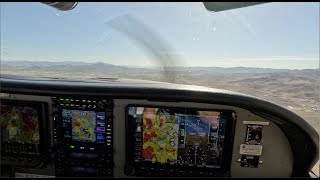 Flying a Dynon Avidyne Cessna 182 coupled LPV to Minimums