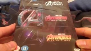 Unboxing Avengers  3 movie collection DVD