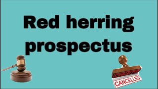 Red herring prospectus, abridged prospectus( types of prospectus)