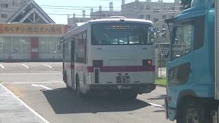 03422　市立函館病院に到着するS3559　12系統　昭和ターミナル行とH1153　16系統　津軽海峡フェリー行[2023年09月10日時点]