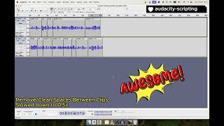 How to automatically remove spaces (gaps) between clips in Audacity