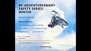 AdventureSmart Safety Series Winter 2021 | Snowmobiling Nov. 30, 2021