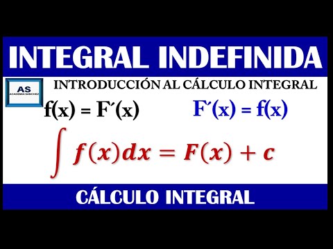 CÁLCULO INTEGRAL - INTRODUCCIÓN - DEFINICIÓN DE LA INTEGRAL INDEFINIDA ...