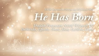 Ibadah Perayaan Natal Wilayah III GPIB Maranatha Denpasar