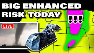 HEADS UP! BIG Tornado Day 1/3 - Live Chasers