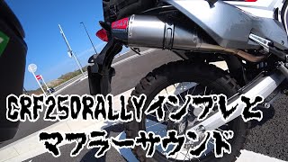 【CRF250RALLY】完璧なインプレッション　マフラーサウンド　ヨシムラ【モトブログ】#78