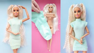EASY TO MAKE: Mini dress From Socks | Barbie Clothes DIY