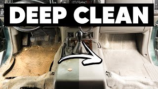 Deep Cleaning a DIRTY Car Interior - Muddy Nissan Patrol