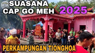 suasana cap go meh 2025 di perkampungan tionghoa di Riau