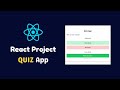 React Project: Build a Quiz App with React JS – Beginner Friendly Tutorial