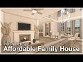 Bloxburg - Affordable Family House Speedbuild (interior + full tour)