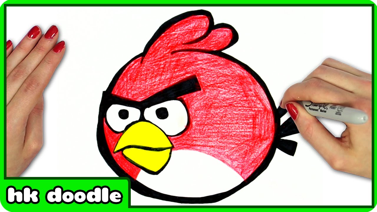 Angry Birds Drawing Easy Step By Step