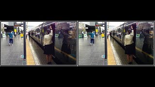 ３Ｄ版　トワイライトエクスプレス瑞風　京都駅・大阪駅　20190529　3D Twilight Express MIZUKAZE 29May2019