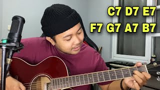 Cara belajar cepat Chord C7 D7 E7 F7 G7 A7 B7