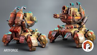 How I made Metal Slug Dragon Nosuke modeling timelapse with Maya and Substance