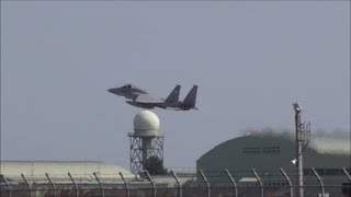 残念 梅組 F－15 機動飛行トラブルで途中キャンセル('午前中） 第305飛行隊 観閲式展示飛行訓練 百里基地 nrthhh