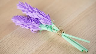 Paper Lavender Tutorial - How to Make Lavender Out of Paper!