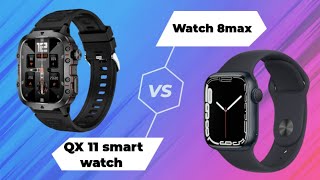 QX 11 smart watch V's watch 8max comparisons [video] full information✓ QX11is the best smart watch ⌚