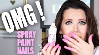 SPRAY PAINT NAIL POLISH | OMG! Tuesday