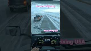 Truck Driving USA dangerous Wyoming #shorts