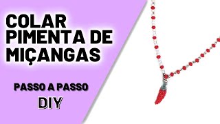 Colar de Miçangas Pimenta Passo a Passo (DIY Beaded Chilli Necklace)