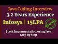 Stack Implementation In Java | Infosys Java Coding | Java Interview Questions and Answers