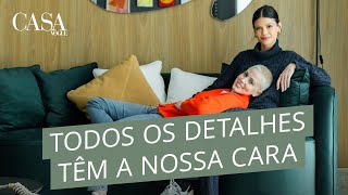 Marcella Rica e Vitória Strada revelam a decoração do living de 45 m² | CASA VOGUE