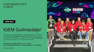 Celebration of iGEM's gold medal