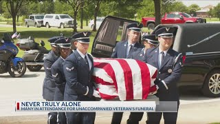 Never Truly Alone: Abilene honors unaccompanied Veteran